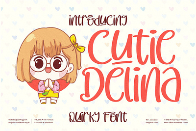 Cutie Delina - Quirky Handwritten Font app branding design icon illustration logo typography ui ux vector web