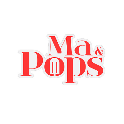 Ma Pops brand brand design brand identity branding branding design icecream illustration logo popsicle