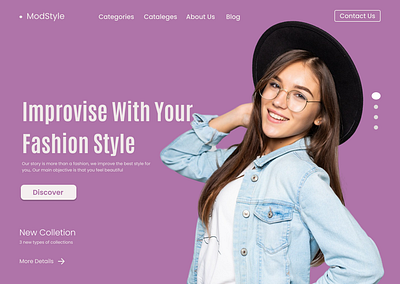 My Fashion Clothing UI Design design ui ux web webdesign