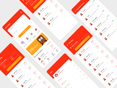 New Redesign KRL Access design app illustrator train transport transportation travel travel app ui design uiux user interfaces ux design