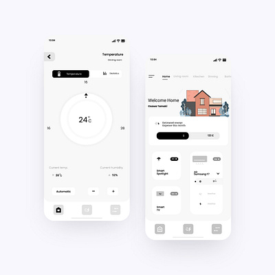 Mobile App Smart Home design ui ux web website