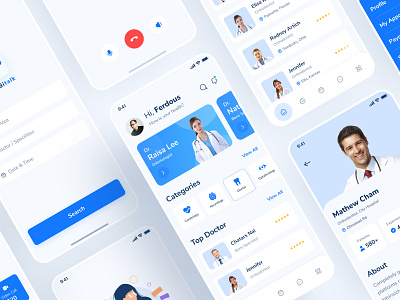 Meditalk _ Doctor Appointment App booking consultation doctor appointment find doctor healthcare hospital app medical app meditalk messaging mobile app patient app ui design