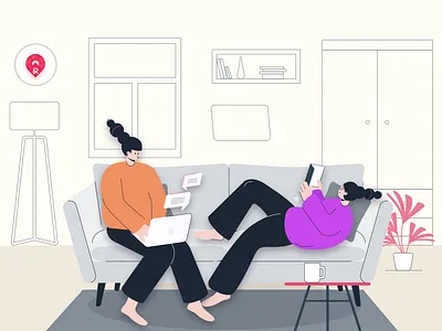 Build an adaptable co-working space rental marketplace app branding illustration ux