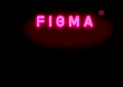 NEON TYPOGRAPHY animated figma figmadesign neon typography ui uidesign