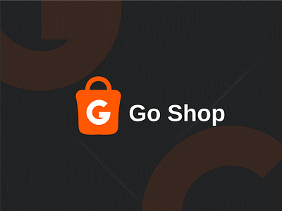 Go shop Logo Design abstract app logo branding branding and identity colorful design colorful logo creative logo graphicdesign illustration letter lettermark market minimal minimalist logo modern logo orange shop logo simple logo sketch store app