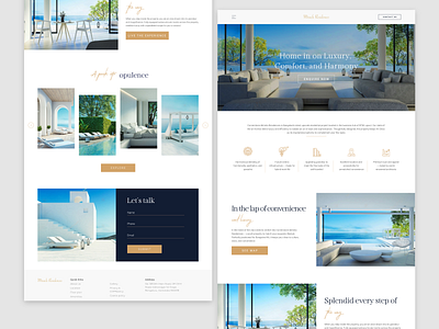 Miracle Luxury Homes adobe xd building clean design home homepage landing page luxury minimalistic neat real estate recidences ui whitespace