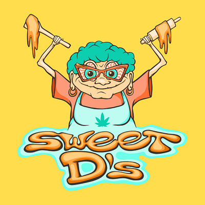 Sweet D's - Full Logo branding graphic design logo