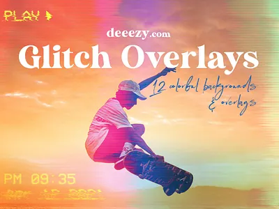 Free Grunge Glitch BG & Overlays branding color overlay deeezy design free free graphics freebie freebies glitch glitch effect graphic design grunge effects photo effects photo overlay punk retro street urban