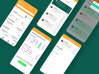 Recruitment application - UX/UI app design recruiter recruitmentsoftware ui ui design ux ux design