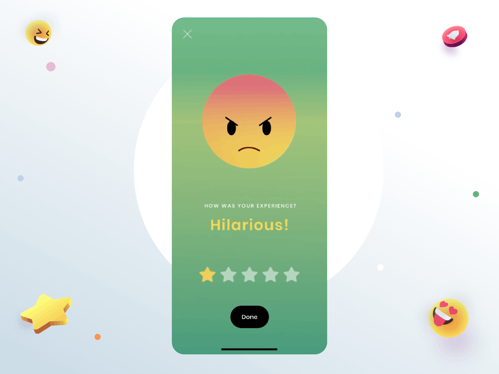 Feedback Interaction Design animation app branding clean design desginer emoji feedback illustration interaction logo manoj bhadana rating