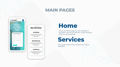 Healthcare website design icon logo ui