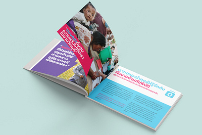 Oxfam Thailand book design booklet design branding