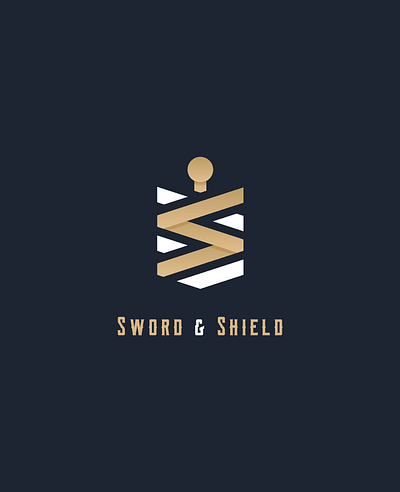 Sword and Shield graphic design logo s logo shield logo sword logo