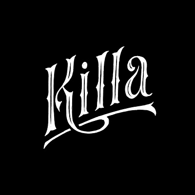 Killa calligraphy handlettering lettering script sketch