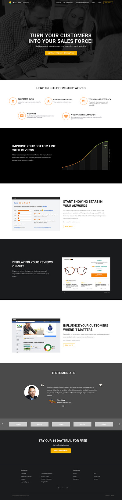 Trusted Company branding ui ux web design wireframes