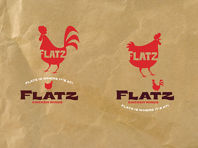 Flatz Chicken Wings logo logodesign branding