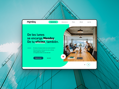 Monday landing page landing pages network office website work workspaces