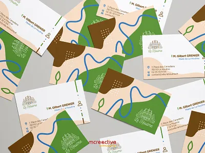 Proposal for the Town Hall of Le Houlme adobe business card logo photoshop print