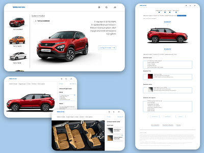 Car configurator interface car configurator design interface uidesigner user experience user interface designer userinterface web