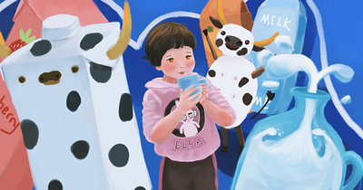 I Like Milk illustration