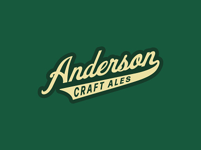 Anderson Craft Ales – Vintage Hockey Jersey anderson beer brewery craft hockey jersey retro script sports vintage