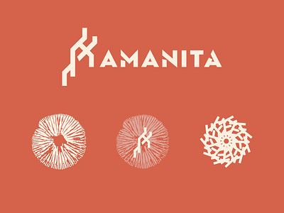 Amanita Branding amanita branding burger design graphic design logo mushroom typography vector vegan