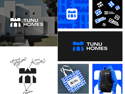 Tunu Homes brand design brand identity brand strategy branding graphic design logo logo design real estate logo