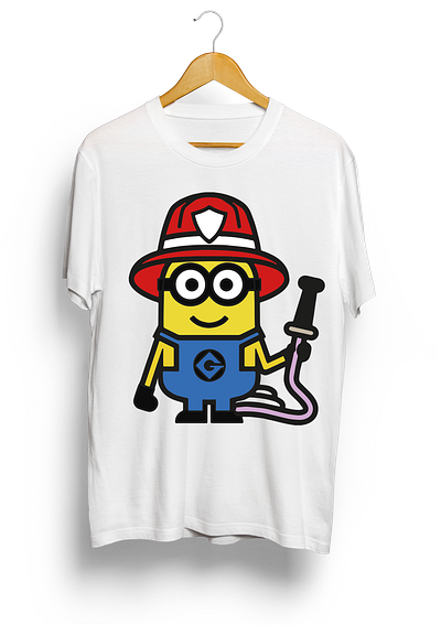 minion t shirt cartoon graphic design illustration minion vector