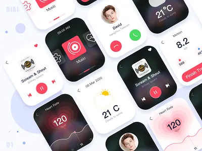 clock dial app ui ux