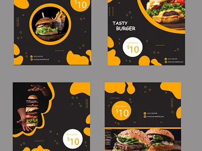 burger post burger food graphic design poster vector