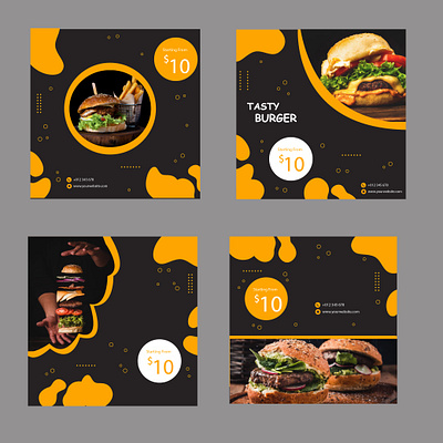 burger post burger food graphic design poster vector