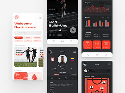 Hatrik app application brand identity football soccer soccer app training