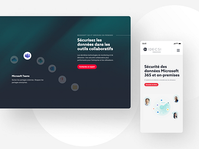 A brand new website for IDECSI: the cybersecurity expert cybersecurity design security ui website