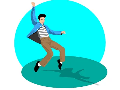 Dancer branding design flat graphic design illustration illustrator minimal ui vector web