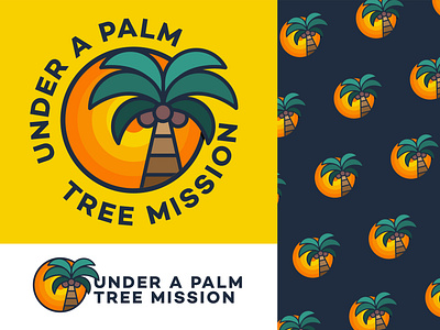 Under A Palm Tree Mission Brand branding church church design church logo design logo logos vector