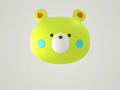 Head Bearnie Test 3d bear c4d character cute oso