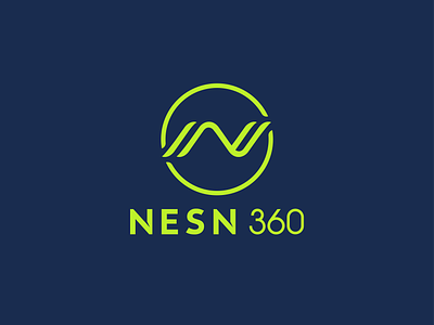 NESN 360 Logo baseball branding hockey logo minimal modern n sports