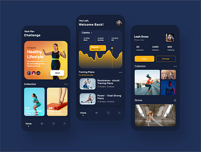 Fitness App Design adobe xd app blue figma fitness fitness app nature sports ui ux web website workout app