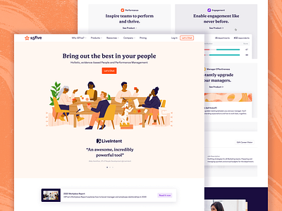 Bring out the best in your people branding illustration ui webdesign website