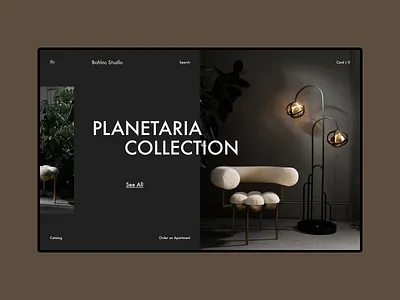 Bohinc Studio apartment collection design fashion minimal minimalism modern ui ui ux ui design uidesign uiux ux ux design uxdesign web design