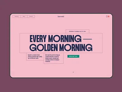 Bennett Tea Website branding design design studio ecommerce food and drinks graphic design interaction interaction design interface packaging design product page tea ui user experience ux web web animation web design web marketing website design