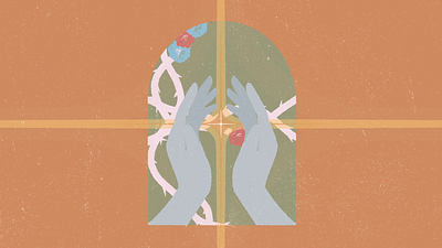 Micah Edwards | Music Video No. 4 animation design doorway ethan fowler flower folk art folky grain grow hand hippy illustration motion graphics pastel sepia shine vine wes anderson window