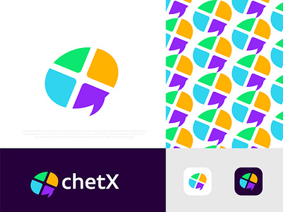 ChetX Modern Logo abstract brand identity branding branding design chating logo design gradient logo graphicdesign letter logo logo logo design logo design branding logo designer logo mark logotype modern logo professional logo designer vector x logo x mark