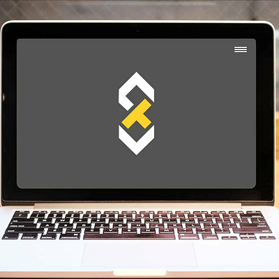 Lettermark for online education platform Steel Trap branding design flat icon logo minimal vector