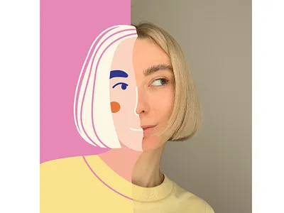 new avatar 2dillustration digitalillustration flatillustration girl illustration illustration illustration art minimal photoillustration vectorart vectorillustrator