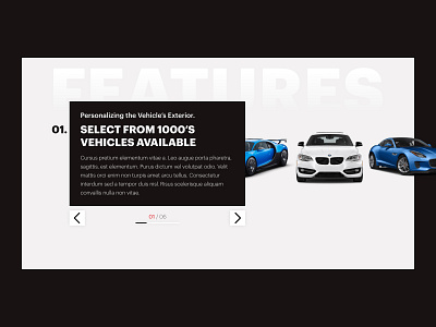 3D Builder - Product Features automotive car builder design ui visual design webdesign