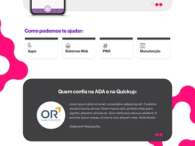 Quickup New Homepage ui design