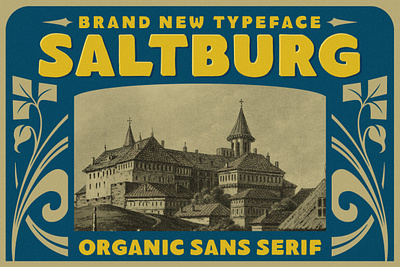 Saltburg - Organic Sans Serif digitalart font sansserif typography vintagefont