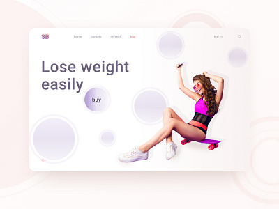 Lose weight easily design minimal ui ux