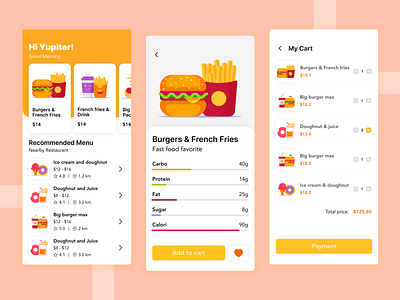 Nutrition App creative design exploration food app health app healthy mobile app nutrients nutrition ui ui design ux